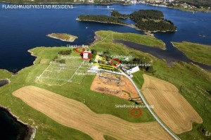 Flagghaugfyrstens residens. (Foto KIB media)