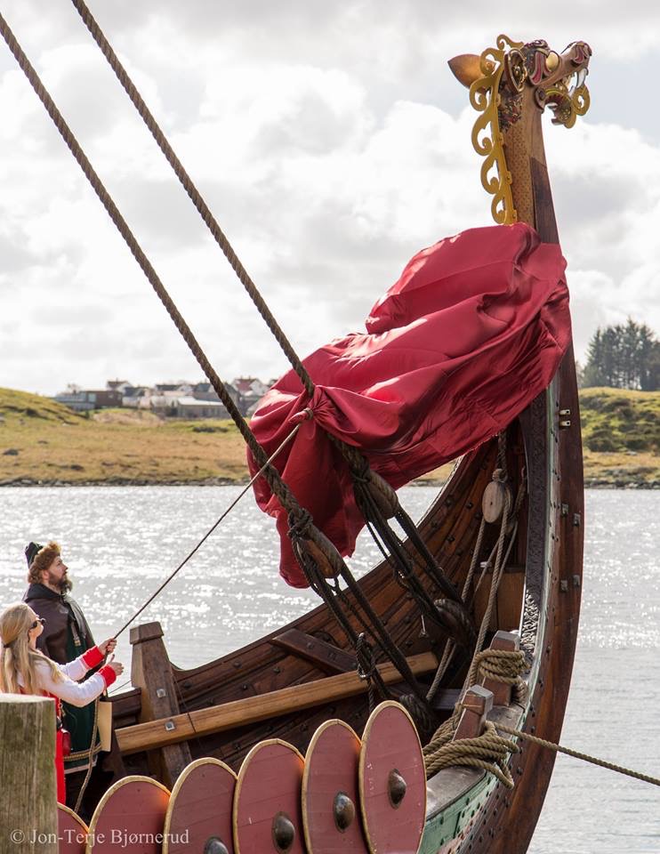 viking avaldsnes draken dragonhead uncovered sail ready america april set now harald hårfagre ceremony info
